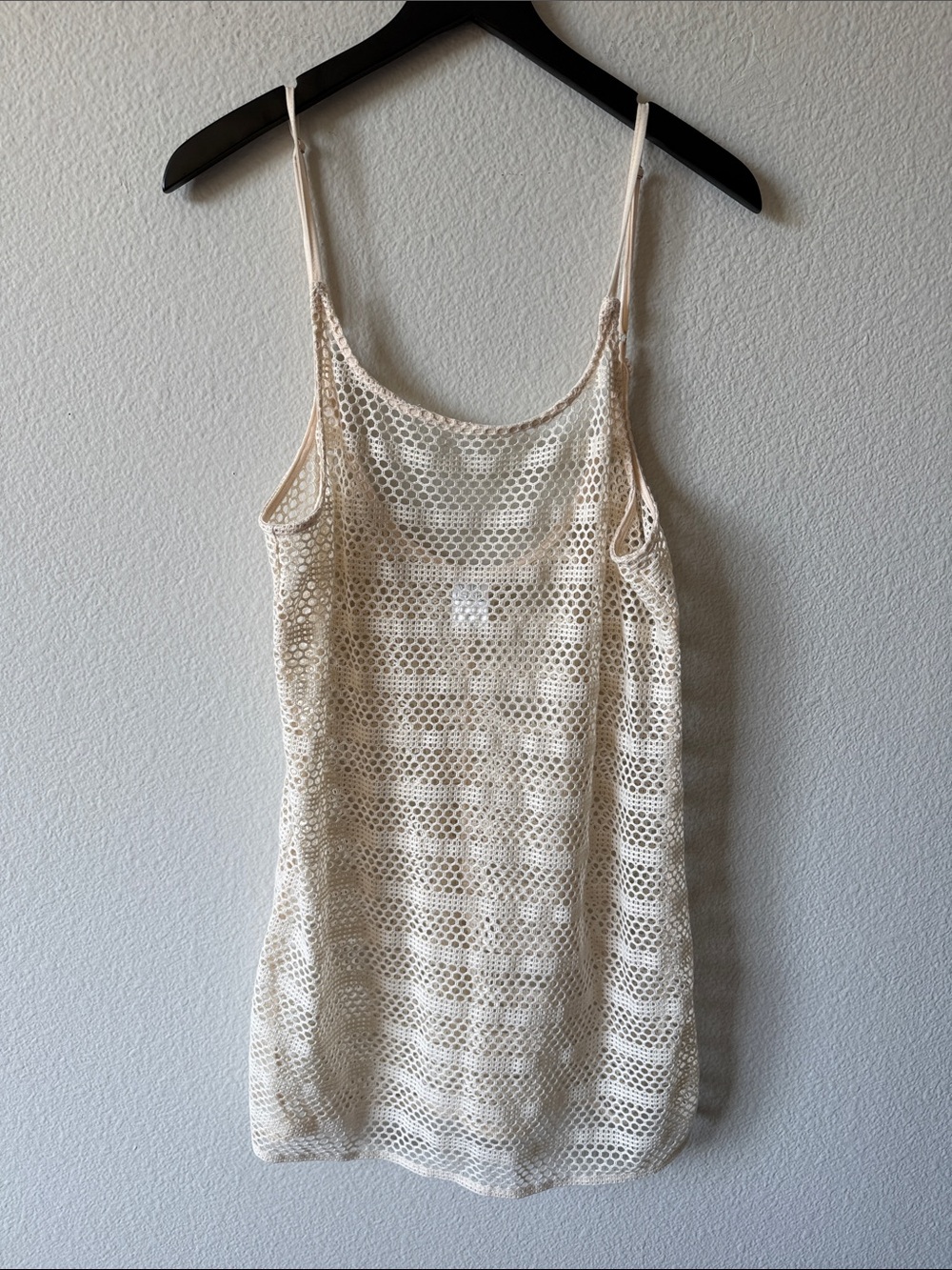 wild fable Cream Crochet Swim Coverup Tank Dress